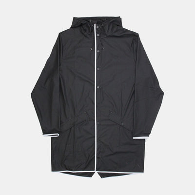 Rains Longer Jacket / Size L / Mid-Length / Mens / Black / Polyurethane