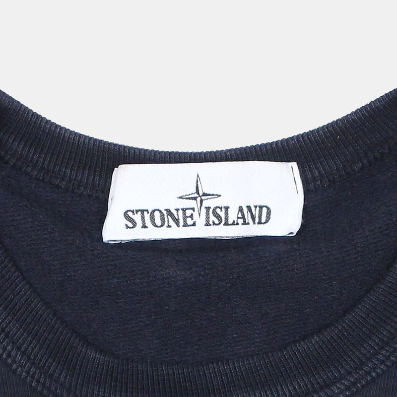 Stone Island Pullover Sweatshirt / Size S / Mens / Black / Cotton