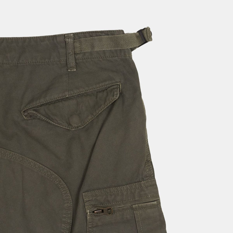 Beams Sage De Cret Cargo Jeans / Size 33 / Mens / Green / Cotton