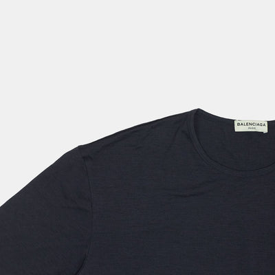 Balenciaga T-Shirt / Size XL / Mens / Blue / Wool