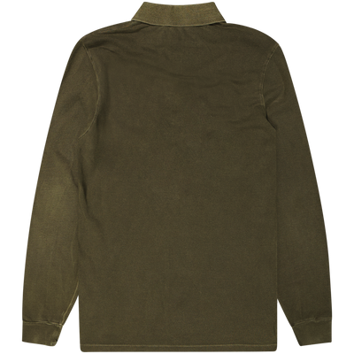 Stone Island Green L/S Polo Shirt Size Medium / Size M / Mens / Green / Cot...