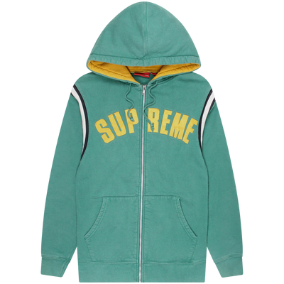 Supreme Green Jet Sleeve Zip Up Hoodie Size Large  / Size L / Mens / Green ...