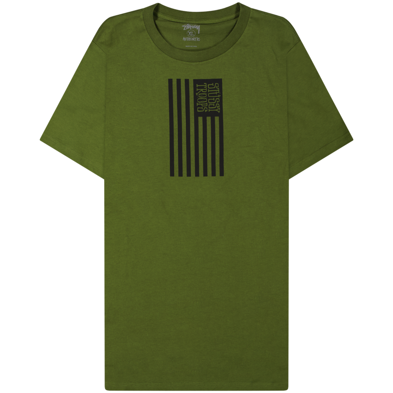 Stüssy Green Troops Tee Size Extra Large / Size XL / Mens / Green / Cotton ...