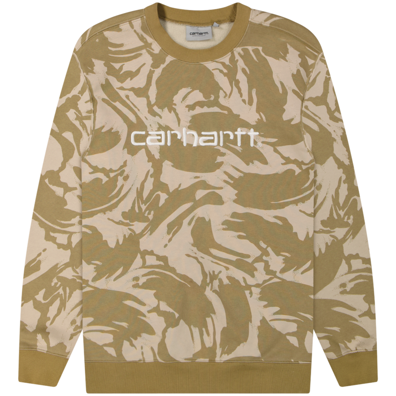 Carhartt WIP Multi Camo Brush Embroidered Sweatshirt Size M / Size M / Mens...