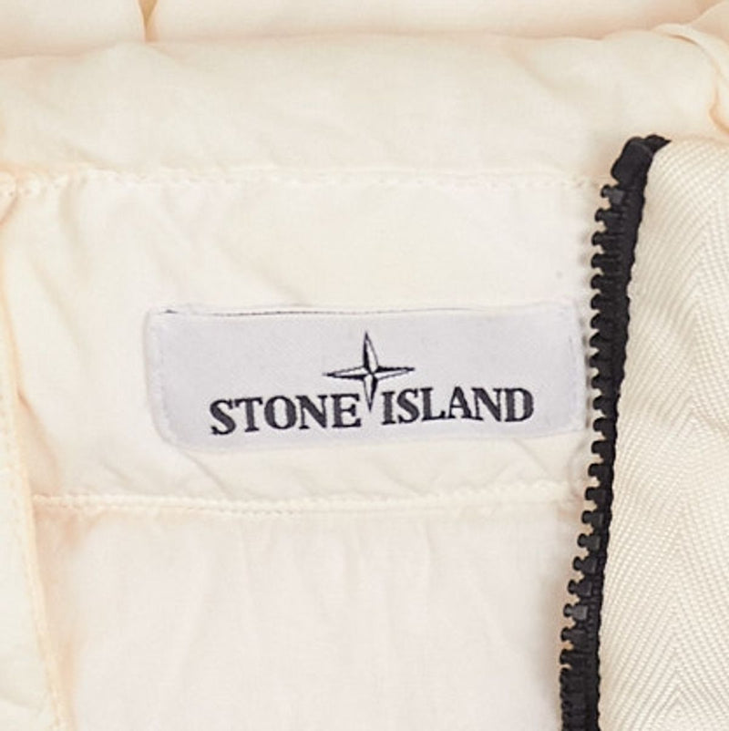 Stone Island Puffer Jacket / Size XL / Short / Mens / Ivory / Nylon
