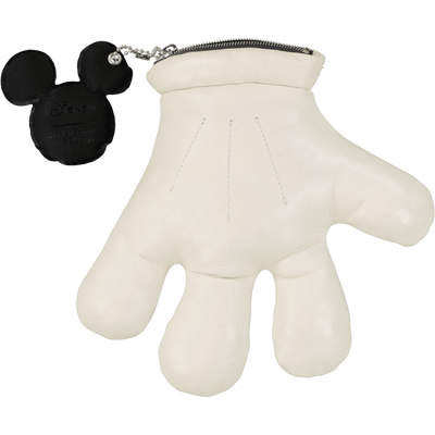 RÆBURN Cream Mickey Glove Purse Size O/S / Womens / Ivory / Leather / RRP £...