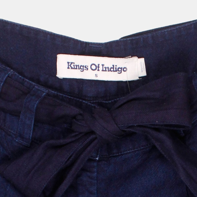 Kings of Indigo Cropped Trousers / Size S / Womens / Blue / Cotton