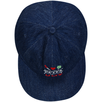 Patta Blue Lucky Charm Denim Sports Cap Baseball Cap Snapback / Size One Si...