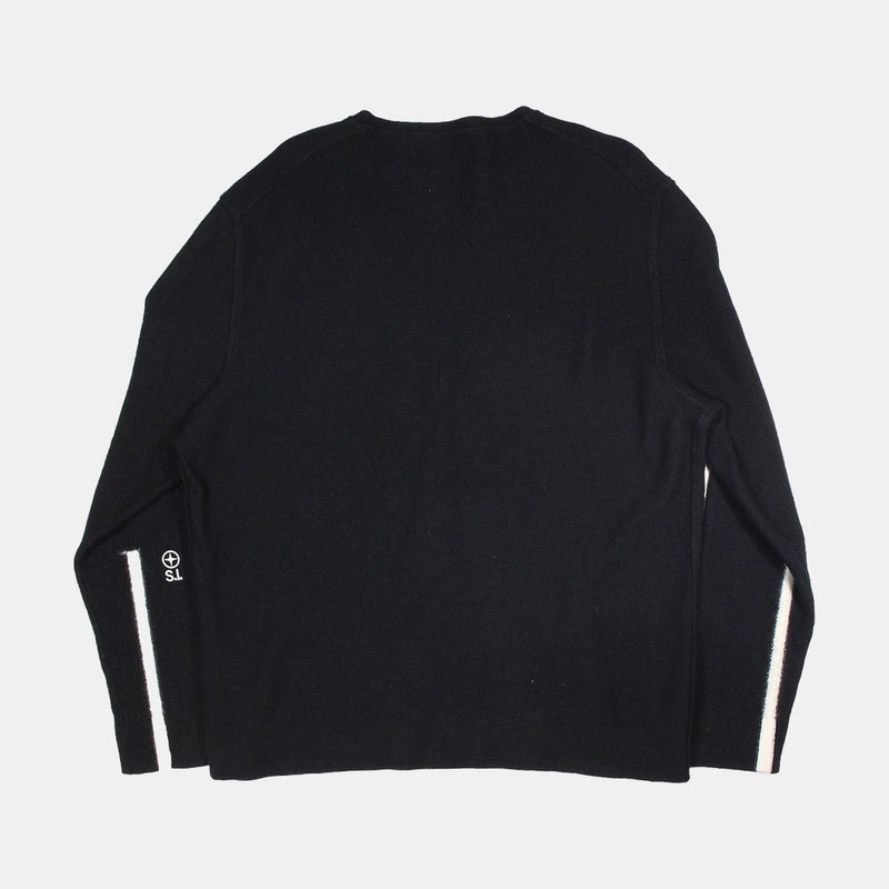 Stone Island Pullover Jumper / Size 3XL / Mens / Black / Wool
