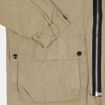 Stone Island Jacket / Size L / Short / Mens / Beige / Cotton
