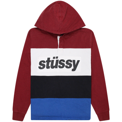Stüssy Multi Rugby Hoodie Size Large / Size L / Mens / Multicoloured / Cott...