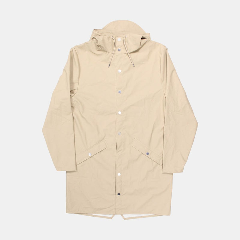 Rains Long Jacket / Size S / Mens / Beige / Polyurethane
