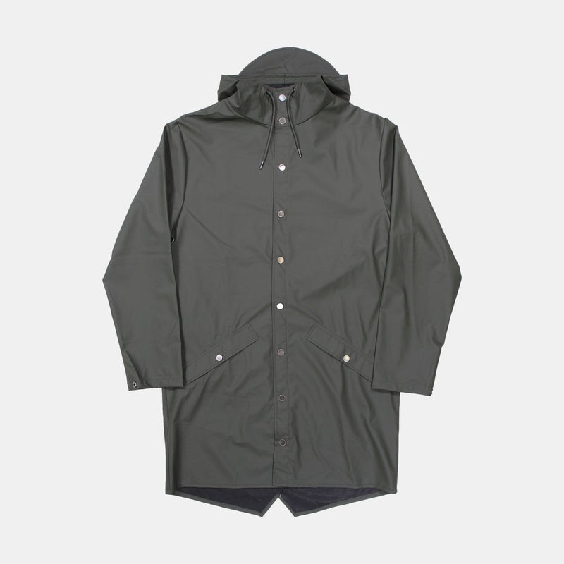 Rains Long Jacket / Size M / Long / Mens / Green / Polyurethane