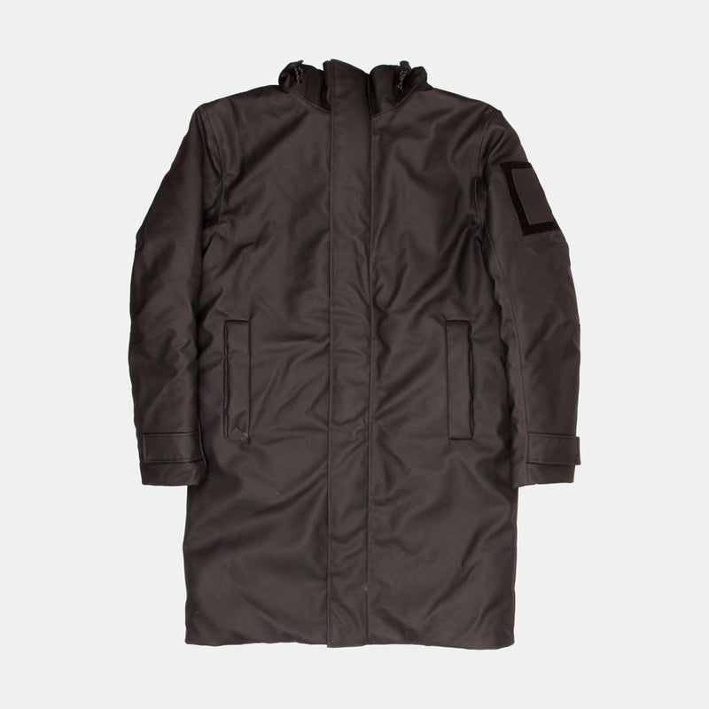 Rains Glacial Coat / Size M / Long / Mens / Black / Polyester