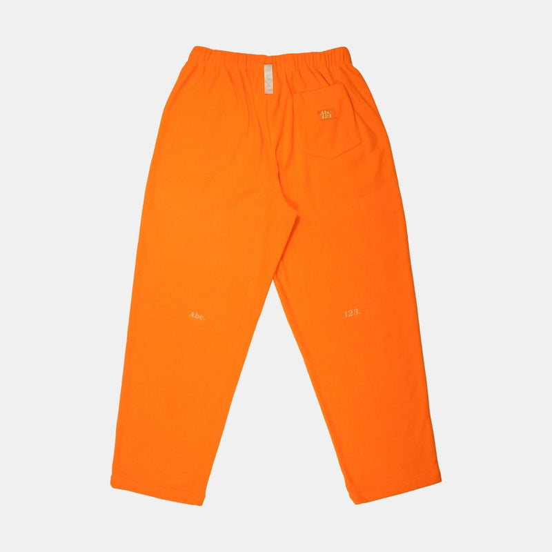 Abc Polar Fleece Sweatpants / Size L / Mens / Orange / Polyester