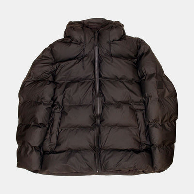 Rains Alta Puffer Jacket / Size 2XL / Mid-Length / Mens / Black / Polyester