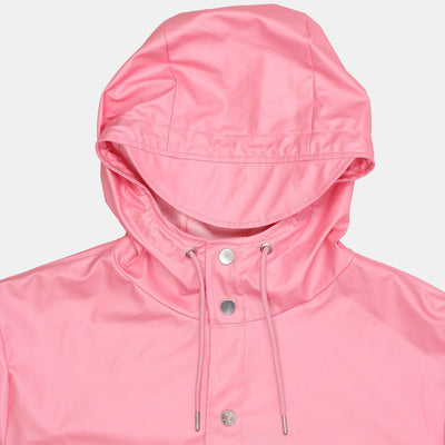 Rains Long Jacket / Size L / Long / Womens / Pink / Polyurethane