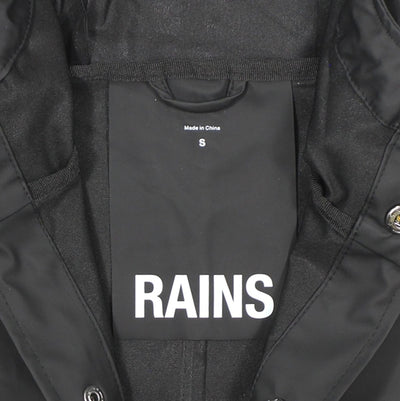 Rains Long Jacket / Size S / Long / Mens / Black / Polyurethane