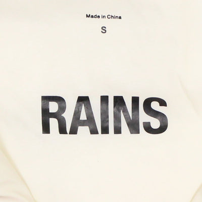 Rains Trekker Vest  / Size S / Mid-Length / Mens / Ivory / Polyester