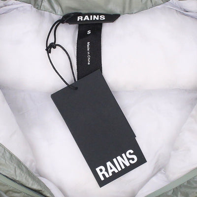 Rains Boxy Puffer Jacket / Size S / Womens / Green / Polyester