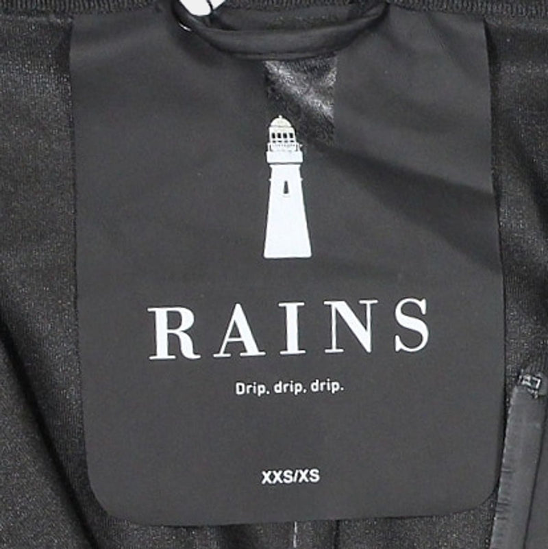 Rains Curve W Jacket / Size XS / Mid-Length / Womens / Black / Polyurethane