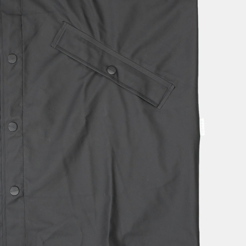 Rains Long Jacket / Size L / Long / Mens / Black / Polyurethane