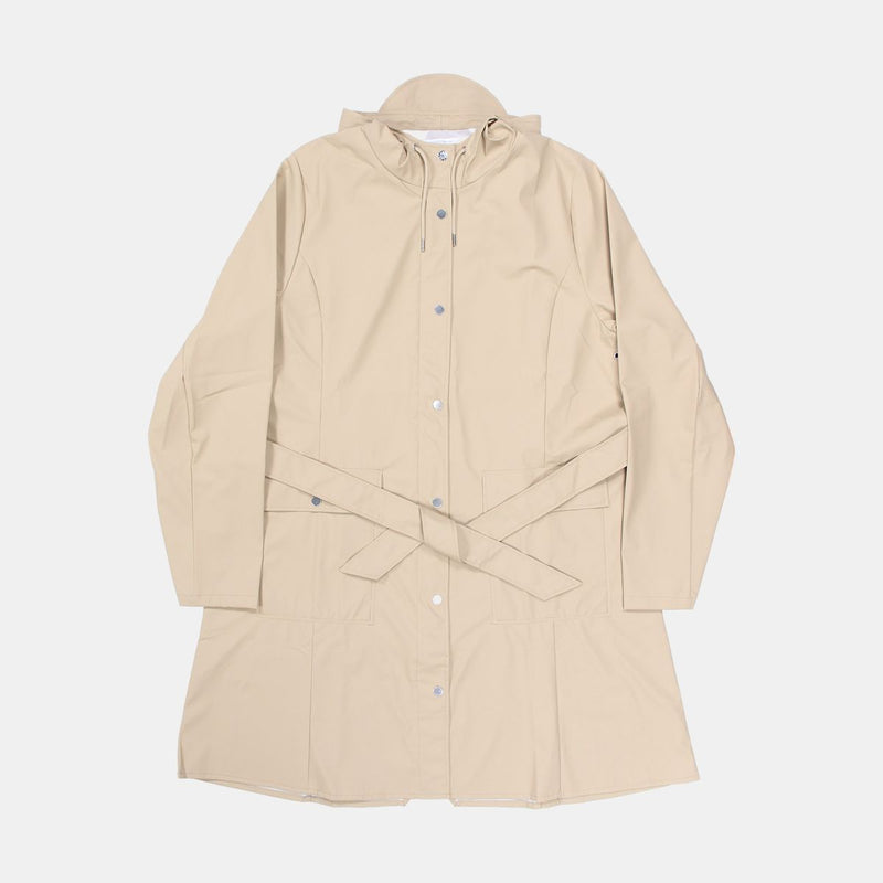 Rains Curve W Jacket / Size 2XL / Womens / Ivory / Polyurethane