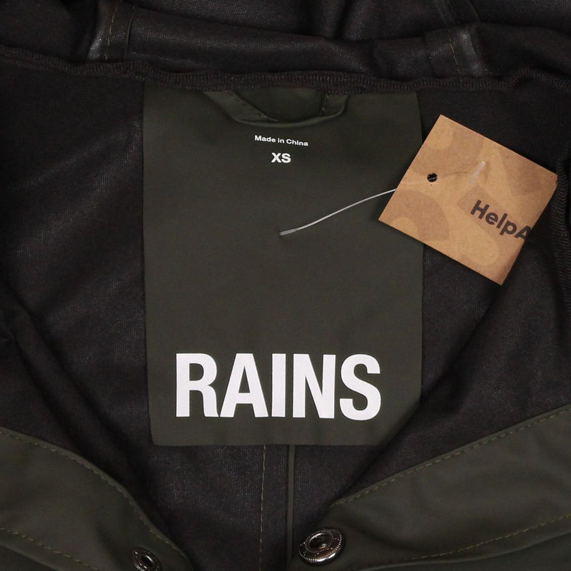 Rains Jacket / Size XS / Short / Mens / Green / Polyurethane