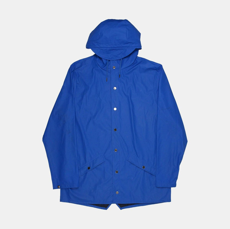 Rains Coat / Size L / Short / Mens / Blue / Polyurethane / RRP £25.00