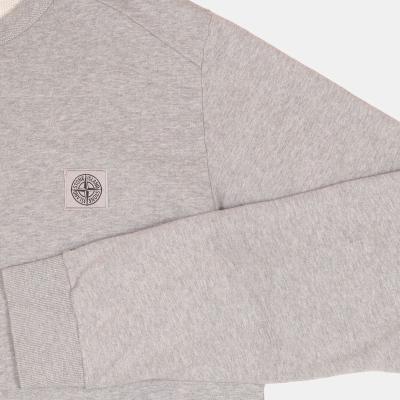 Stone Island Pullover Sweatshirt / Size L / Mens / Grey / Cotton
