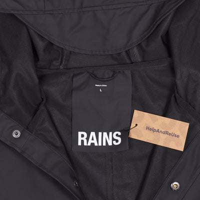 Rains Coat / Size L / Mid-Length / Mens / Black / Polyurethane