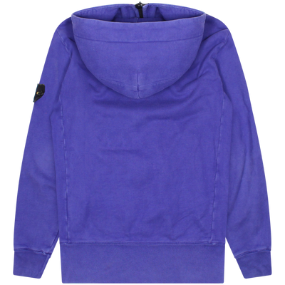 Stone Island Blue Zip-Up Fleece Hoodie Size Large / Size L / Mens / Blue / ...