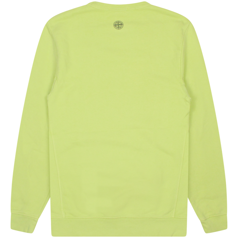 Stone Island Yellow Graphic Eleven Logo Sweatshirt Size Medium / Size M / M...