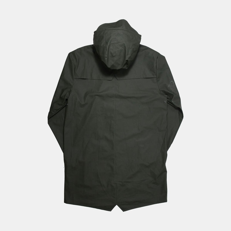 Rains Jacket / Size L / Long / Mens / Green / Polyamide