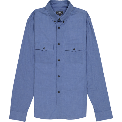A.P.C. Blue Men's Shirt Size L