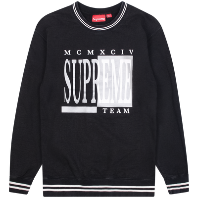 Supreme Black Team Sweatshirt Size Large  / Size L / Mens / Black / RRP £148.00
