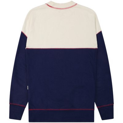 Aimé Leon Dore Navy Cross Stitch Crew Sweatshirt Size Large / Size L / Mens...