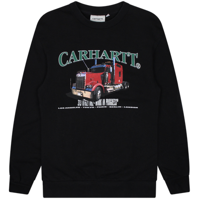 Carhartt WIP Black On The Road Sweatshirt Size Small  / Size S / Mens / Bla...