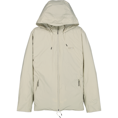 Rains Cream Padded Nylon Jacket Size S Small / Size S / Mens / Ivory / Nylon