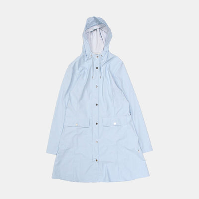 Rains Jacket / Size M / Mid-Length / Womens / Blue / Polyester