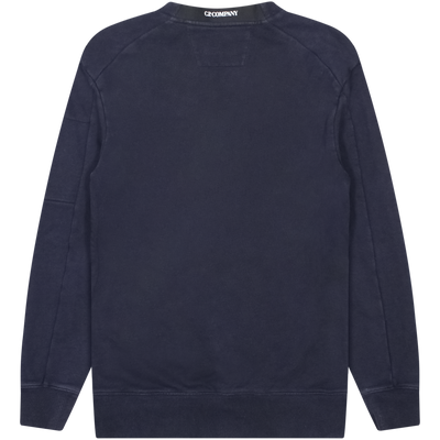 C.P. Company Navy Lens Sleeve Sweater Size Medium