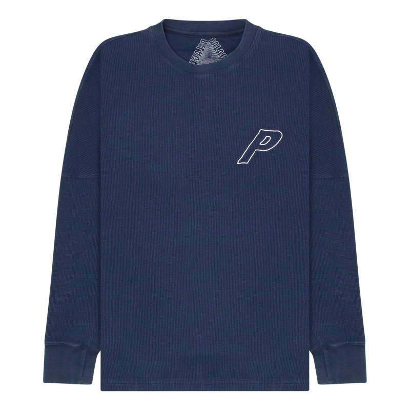 Palace Navy Thermal Outline Sweatshirt Size Large / Size L / Mens / Blue / ...