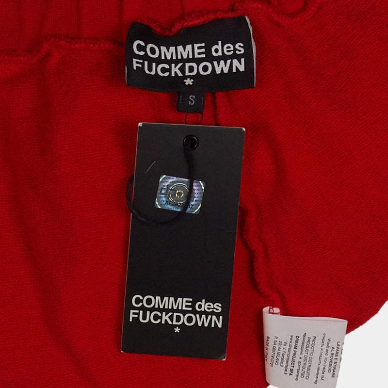 Comme Des FUCKDOWN Shorts / Size S / Mens / Red / Cotton