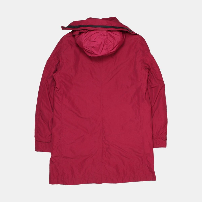 Stone Island Puffer Jacket / Size L / Womens / Red / Polyester