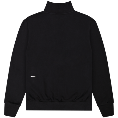 PANGAIA Black Recycled Cotton High Neck Sweatshirt Size XXS / Size XXS / Me...