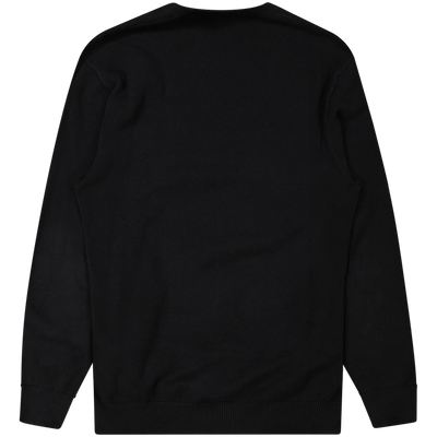 Supreme Black Logo Stripe Pique Sweater Size Large / Size L / Mens / Black ...