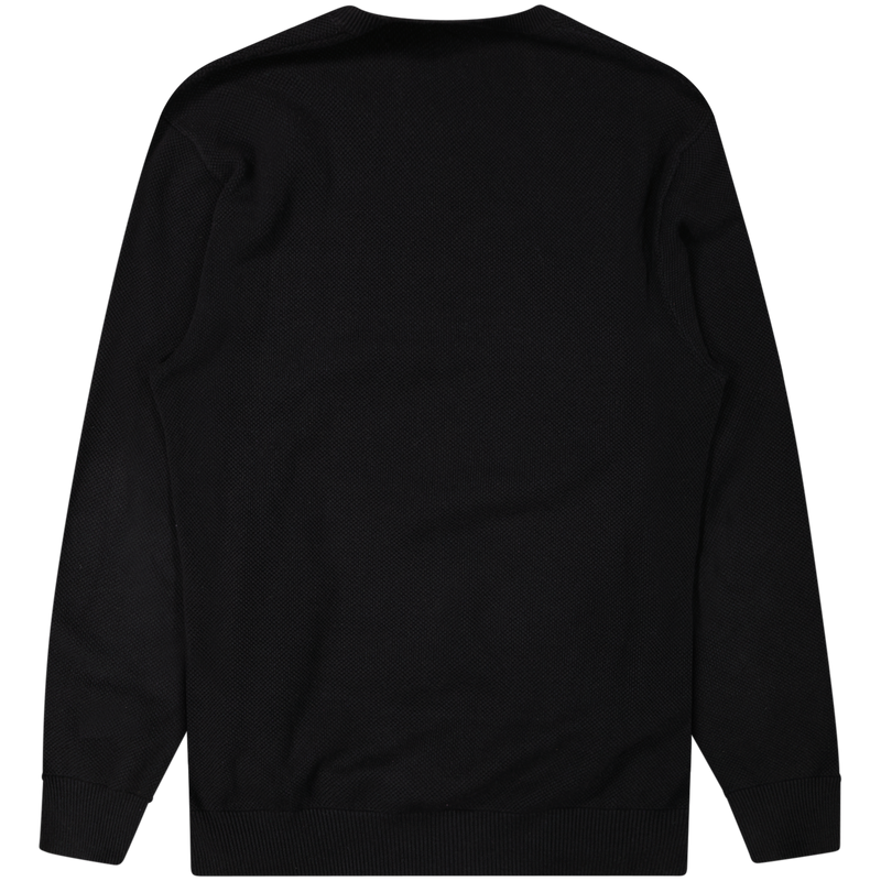 Supreme Black Logo Stripe Pique Sweater Size Large / Size L / Mens / Black ...