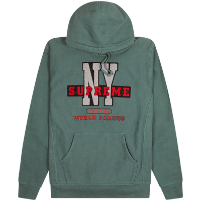 Supreme Green NY Hoodie Size Meduim / Size M / Mens / Green / RRP £158.00