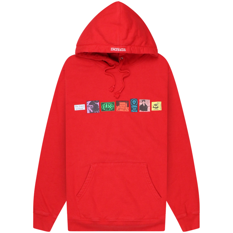 Supreme Red Bless Hoodie Size Meduim / Size M / Mens / Red / RRP £138.00