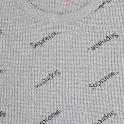 Supreme Long Sleeve Top / Size L / Mens / Grey / Cotton